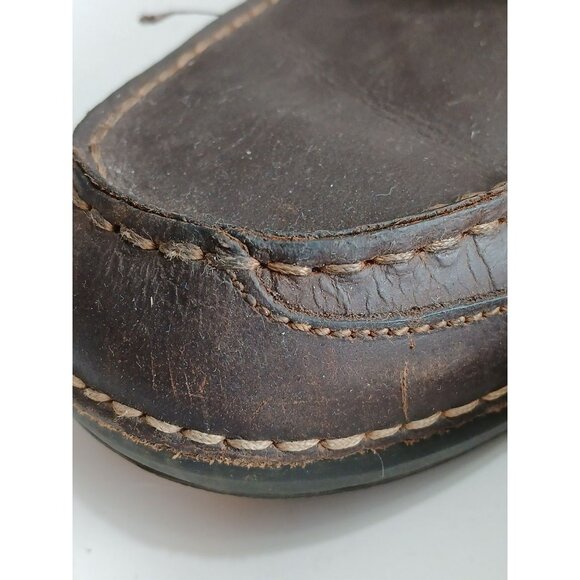 Rockport Men's Boat Deck Shoes Brown Leather Upper Rubber Soles Size 13 - Picture 13 of 16